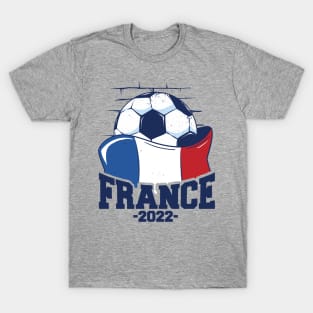 France flag and soccer ball t-shirt T-Shirt